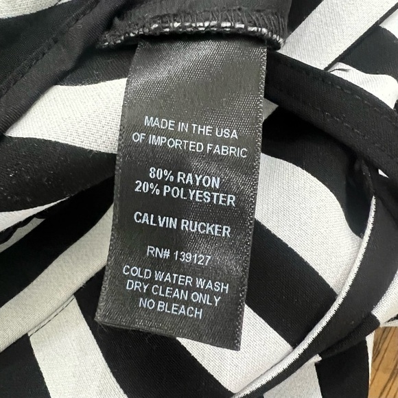 Calvin Rucker Cropped Striped Trouser Size 6 - Picture 6 of 9